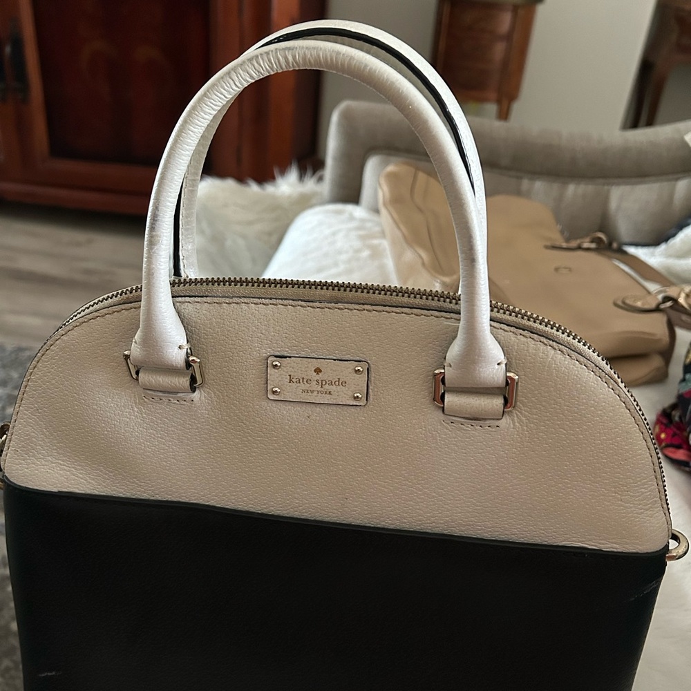 Kate Spade Black and White Satchel